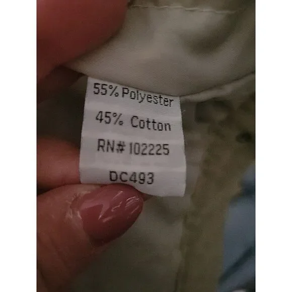 Finesse‎ Corduroy Sherpa Beige Snap Short Jacket Size Medium 90s Y2k Retro - Picture 13 of 16